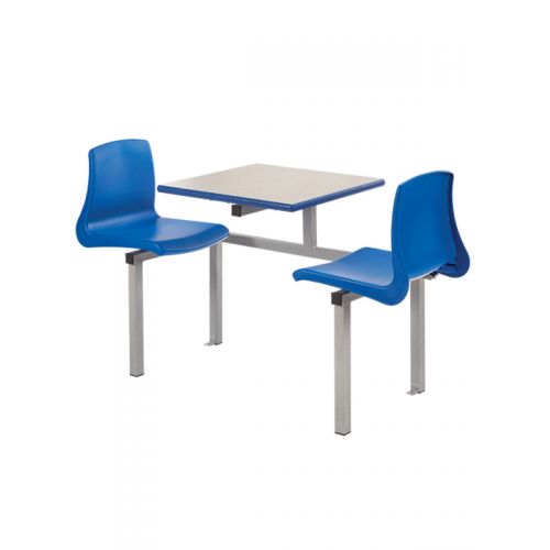 Two seater canteen table and chair