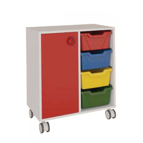4 tray toy cabinets with shutters