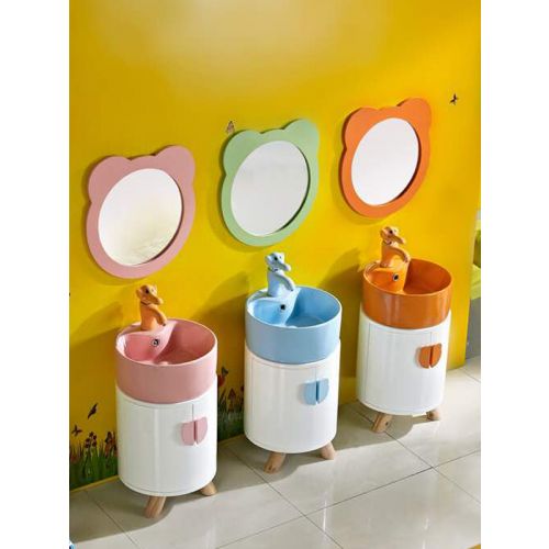 Colorful Hand basins for Preschools