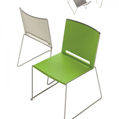 Stackable conference chair with multiple forms and colors