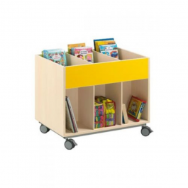 Library Double Side Unit Double-sided library unit with wheels