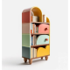 Bookshelf with Drawers,  Storage Cabinet