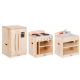 Mock kitchen set ( fridge, sink, stove)