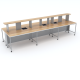 PASCAL lab wokrstation with metal frame and granite top [ for 6 students ] 