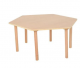  Hexagon Wooden Activity Table