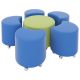 PODZ 6 Piece Large Flower Ottoman Setting