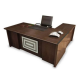 Contemporary Executive L-Shaped Office Desk