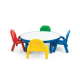 Circular table with school chair