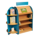 face out storage for library with signage
