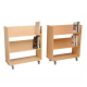 2 Level book rack with wheels
